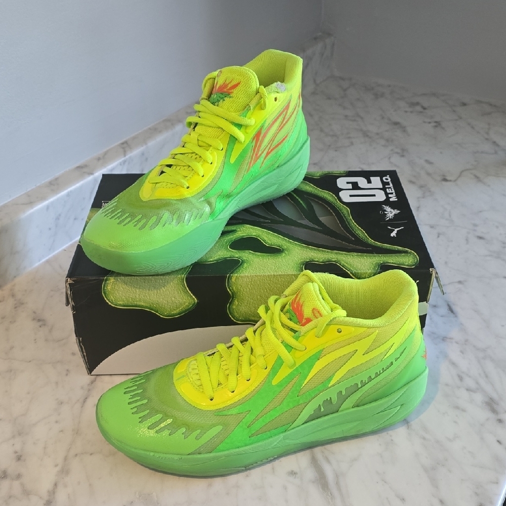 Puma Green and Yellow Sneakers Athletic Performance